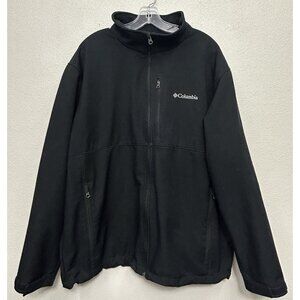 Columbia Ascender Softshell Jacket Men’s Size XXL Black Outdoor WM6044 Fleece